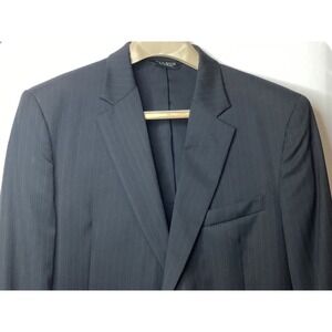 Prank‎ Bank Mens Pinstripe Two Button Suit Jacket Blazer - Business Formal